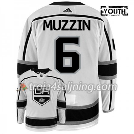 Los Angeles Kings tröja JAKE MUZZIN 6 Adidas Vit Authentic - NHL Tröjor Barn